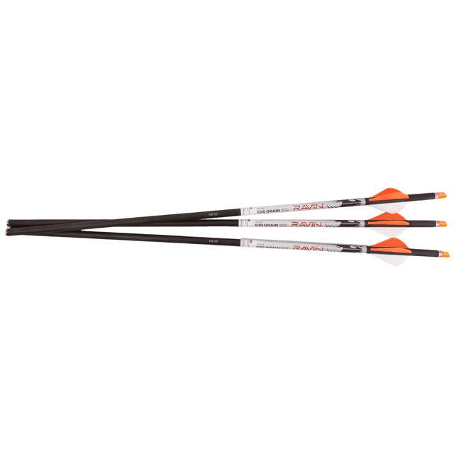 Ravin Crossbows Lighted Arrows, 500 Grain 100% Pure Carbon 3 Pack - R144 Ravin Crossbows Lighted Arrows, 500 Grain 100% Pure Carbon 3 Pack - R144