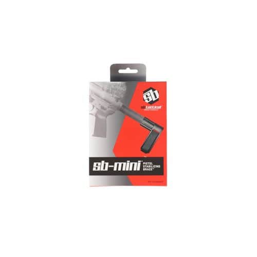SB Tactical SBMINI-01-SB AR Brace Mini Elasto-Polymer Black with SBT Logo SB Tactical SBMINI-01-SB AR Brace Mini Elasto-Polymer Black with SBT Logo