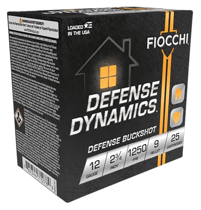 Fiocchi Defense Dynamics Defense Buckshot 12Gauge 2.75" 25 Per Box Fiocchi Defense Dynamics Defense Buckshot 12Gauge 2.75" 25 Per Box
