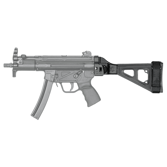 SB Tactical SBT5KA-01-SB HK Brace SBT5KA HK MP5K 6061-T6 Aluminum Black 10.5" L x 1.25" W SB Tactical SBT5KA-01-SB HK Brace SBT5KA HK MP5K 6061-T6 Aluminum Black 10.5" L x 1.25" W