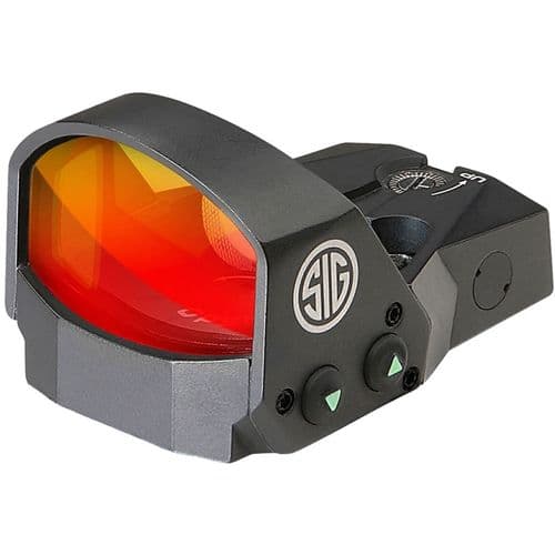 Sig Sauer ROMEO1 Reflex Sight 1x 30mm 1 MOA Adjustments 3 MOA Dot Reticle with Handgun Adapter Pack Graphite Sig Sauer ROMEO1 Reflex Sight 1x 30mm 1 MOA Adjustments 3 MOA Dot Reticle with Handgun Adapter Pack Graphite