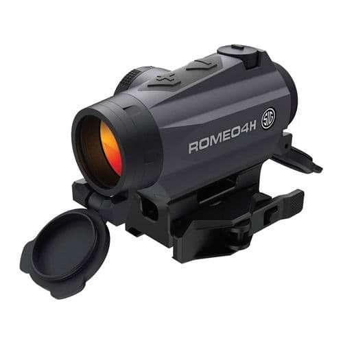 Sig Sauer ROMEO4H Red Dot Sight 1x Ballistic Reticle Torx and Quick-Release Mounts Graphite Sig Sauer ROMEO4H Red Dot Sight 1x Ballistic Reticle Torx and Quick-Release Mounts Graphite