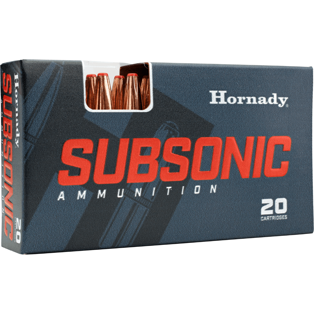 Hornady Subsonic Rifle Ammo, 175gr Sub X 20 Per Box/10 Case 30-30Win - 80809 Hornady Subsonic Rifle Ammo, 175gr Sub X 20 Per Box/10 Case 30-30Win - 80809
