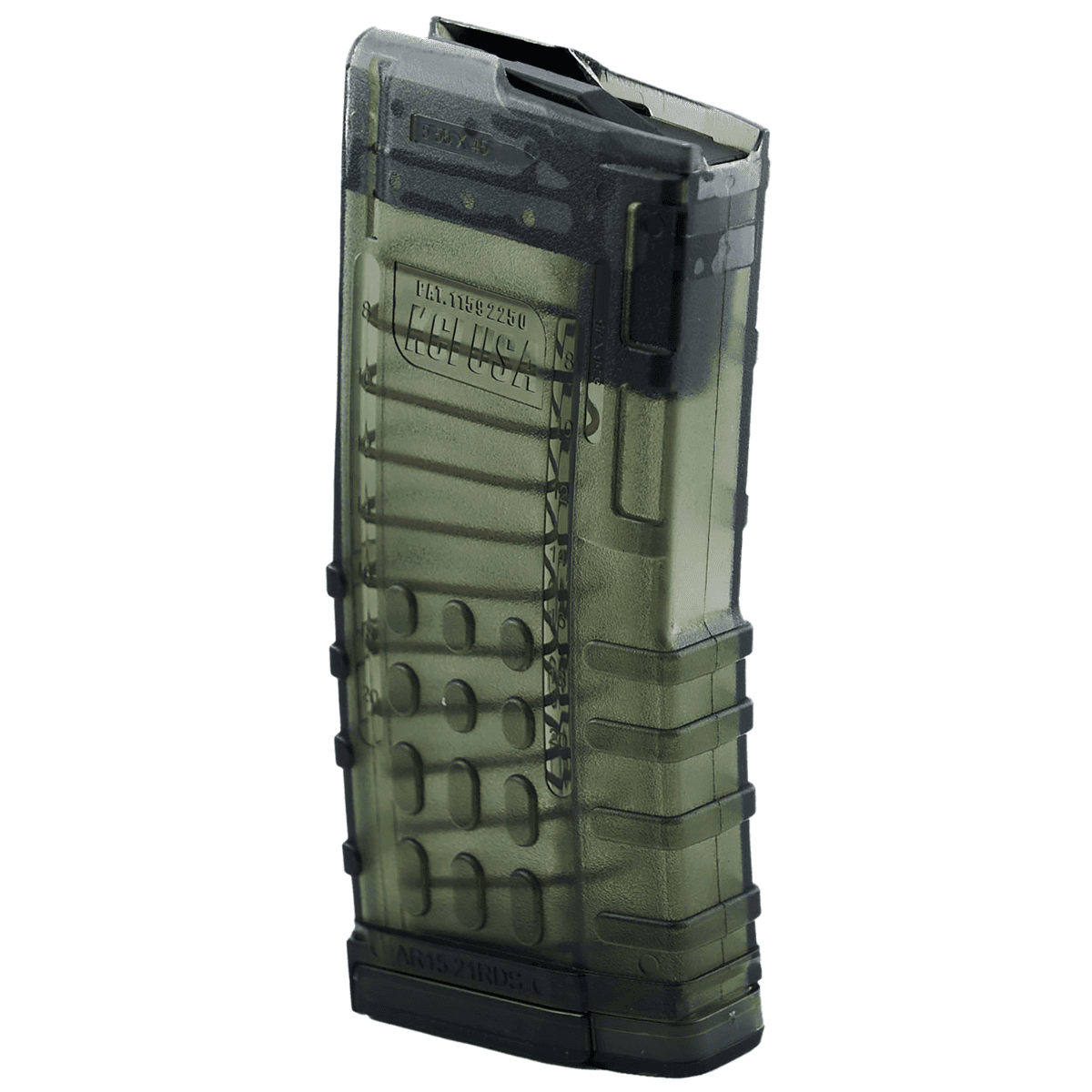 Kci Usa Inc 21+1rd Magazine, Translucent Smoke Polycarbonate 223 Rem Fits AR-15 - KCIMZ066 Kci Usa Inc 21+1rd Magazine, Translucent Smoke Polycarbonate 223 Rem Fits AR-15 - KCIMZ066
