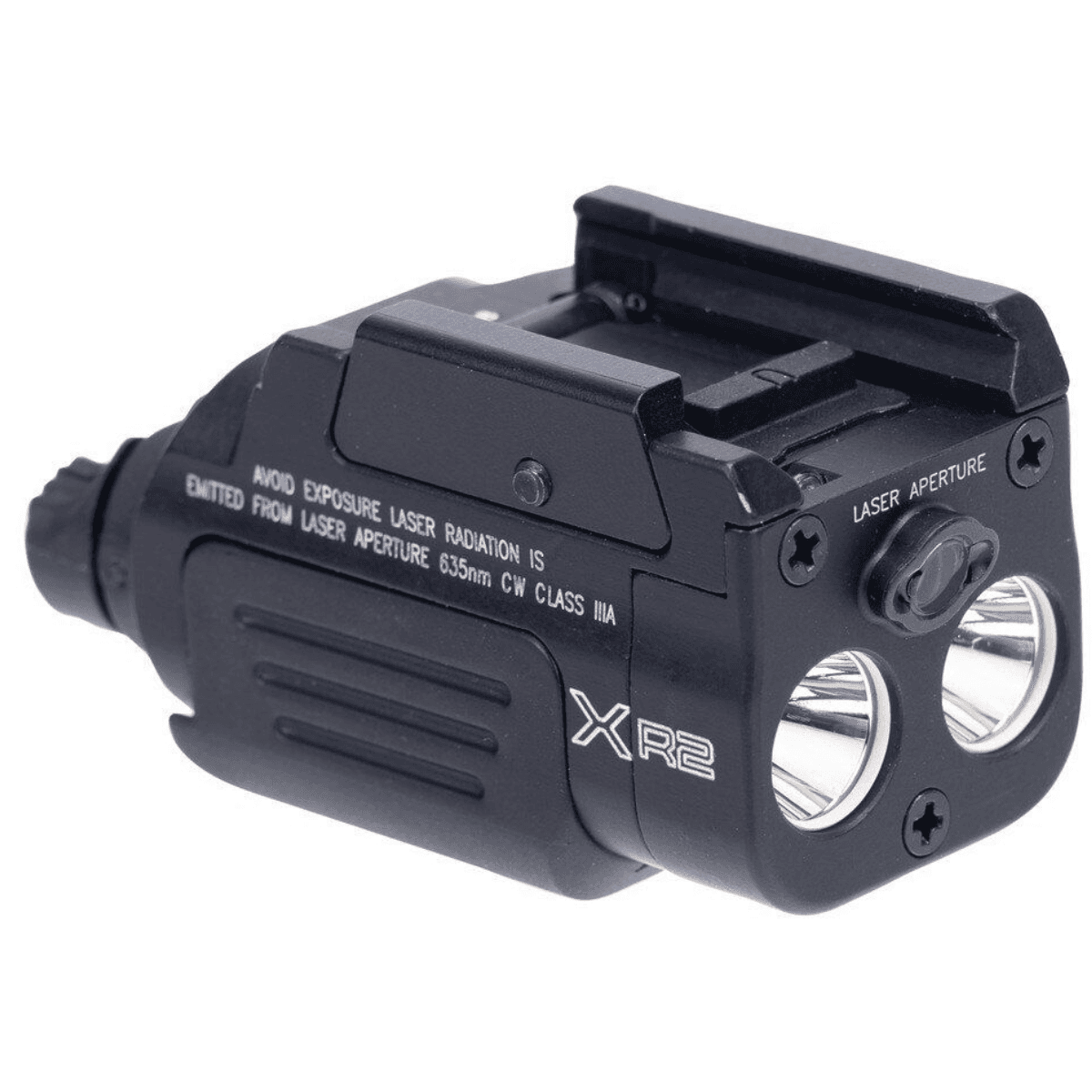 SureFire XR2-A-RD Compact Gun Light, Black Anodized Recoil/Weatherproof 800 Lumens White LED/Red Laser - XR2ARD SureFire XR2-A-RD Compact Gun Light, Black Anodized Recoil/Weatherproof 800 Lumens White LED/Red Laser - XR2ARD