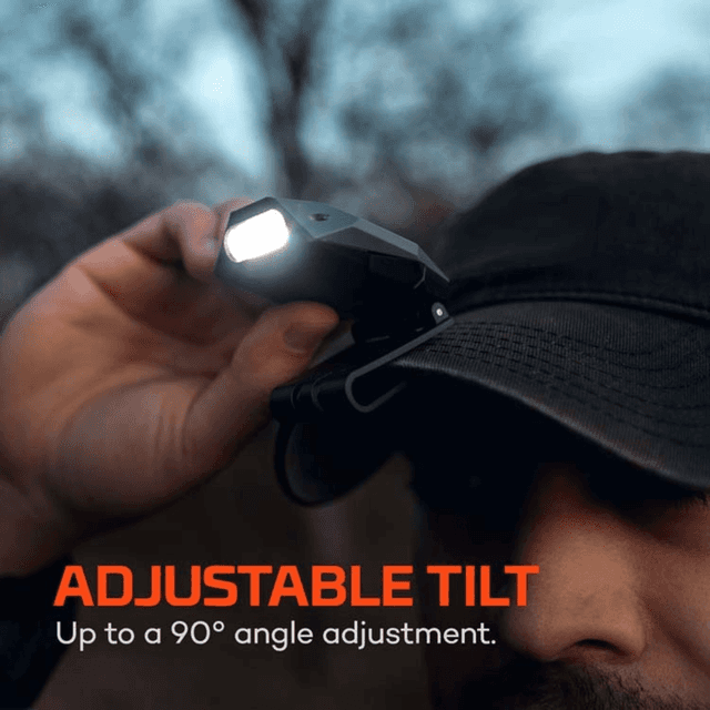 NEBO Einstein Cap 100 w/ Green Light Mode, Black Versatile Clip Water-resistant (IPX2) 100 Lumens - NEBHLP1009 NEBO Einstein Cap 100 w/ Green Light Mode, Black Versatile Clip Water-resistant (IPX2) 100 Lumens - NEBHLP1009