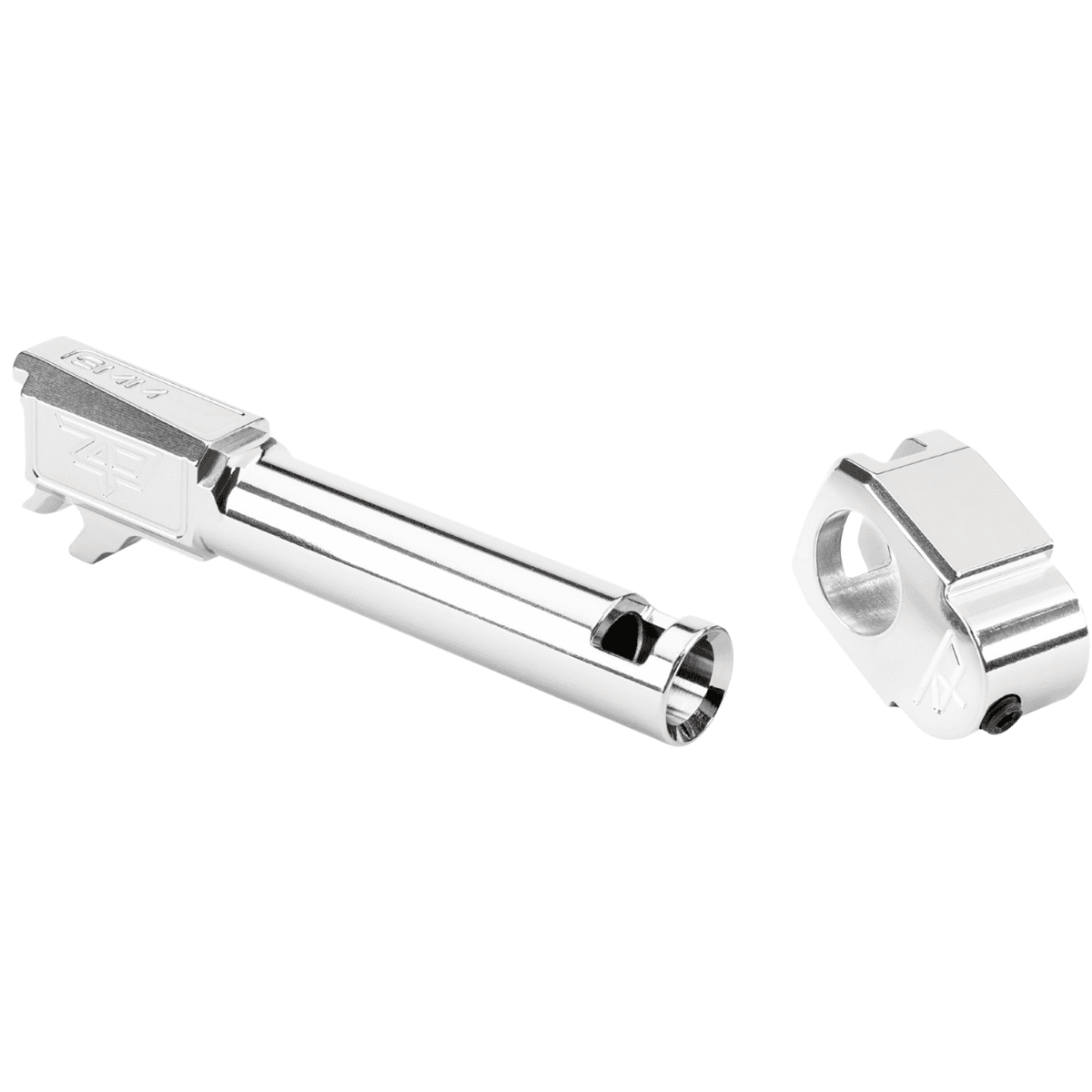 Zaffiri Precision Threadless Compensator, Silver 17-4 Stainless Steel 1:10" Twist 9mm Fits Sig P365 - ZP.365BTCSS Zaffiri Precision Threadless Compensator, Silver 17-4 Stainless Steel 1:10" Twist 9mm Fits Sig P365 - ZP.365BTCSS