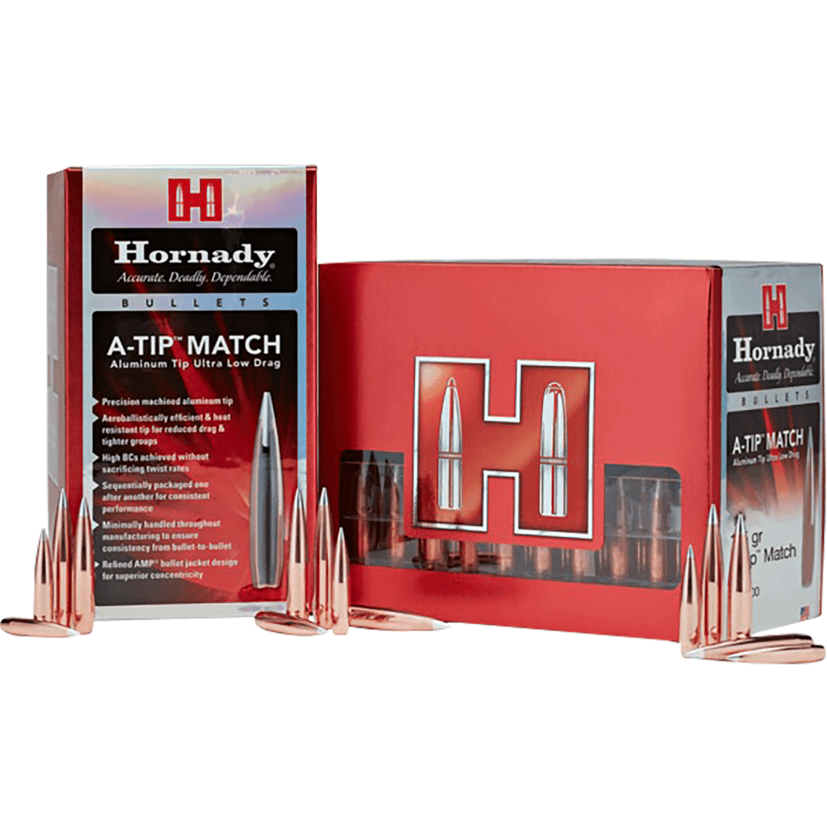 Hornady A-Tip Match Bullets, .264 153gr A-Tip Match 500 Per Box/6 Case 6mm - 26382 Hornady A-Tip Match Bullets, .264 153gr A-Tip Match 500 Per Box/6 Case 6mm - 26382