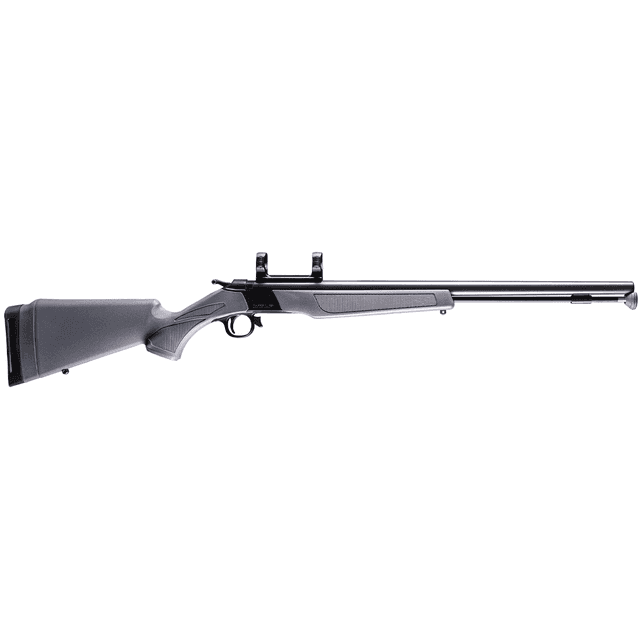 CVA PR2119M Wolf 50 Cal 24" Blued Steel Barrel & Steel Receiver w/Picatinny Rail, Fixed Stealth Gray Synthetic Stock CVA PR2119M Wolf 50 Cal 24" Blued Steel Barrel & Steel Receiver w/Picatinny Rail, Fixed Stealth Gray Synthetic Stock