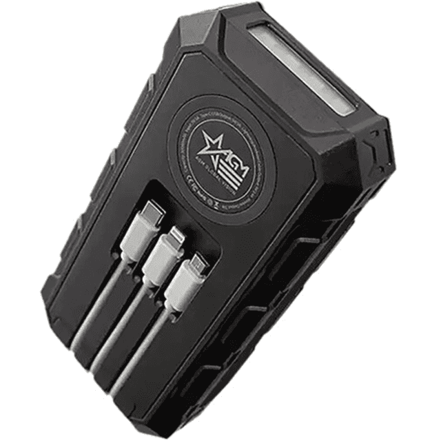 AGM Global Vision Solar Power Bank, Black 5V 8-10 Hrs 30,000 mAh Battery - 6628XPB31 AGM Global Vision Solar Power Bank, Black 5V 8-10 Hrs 30,000 mAh Battery - 6628XPB31