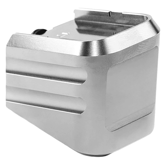 Cross Armory Magazine Extension, Silver Aluminum Fits Glock 19/23/32 Gen 1-5 - CRG+0MEG19SV Cross Armory Magazine Extension, Silver Aluminum Fits Glock 19/23/32 Gen 1-5 - CRG+0MEG19SV