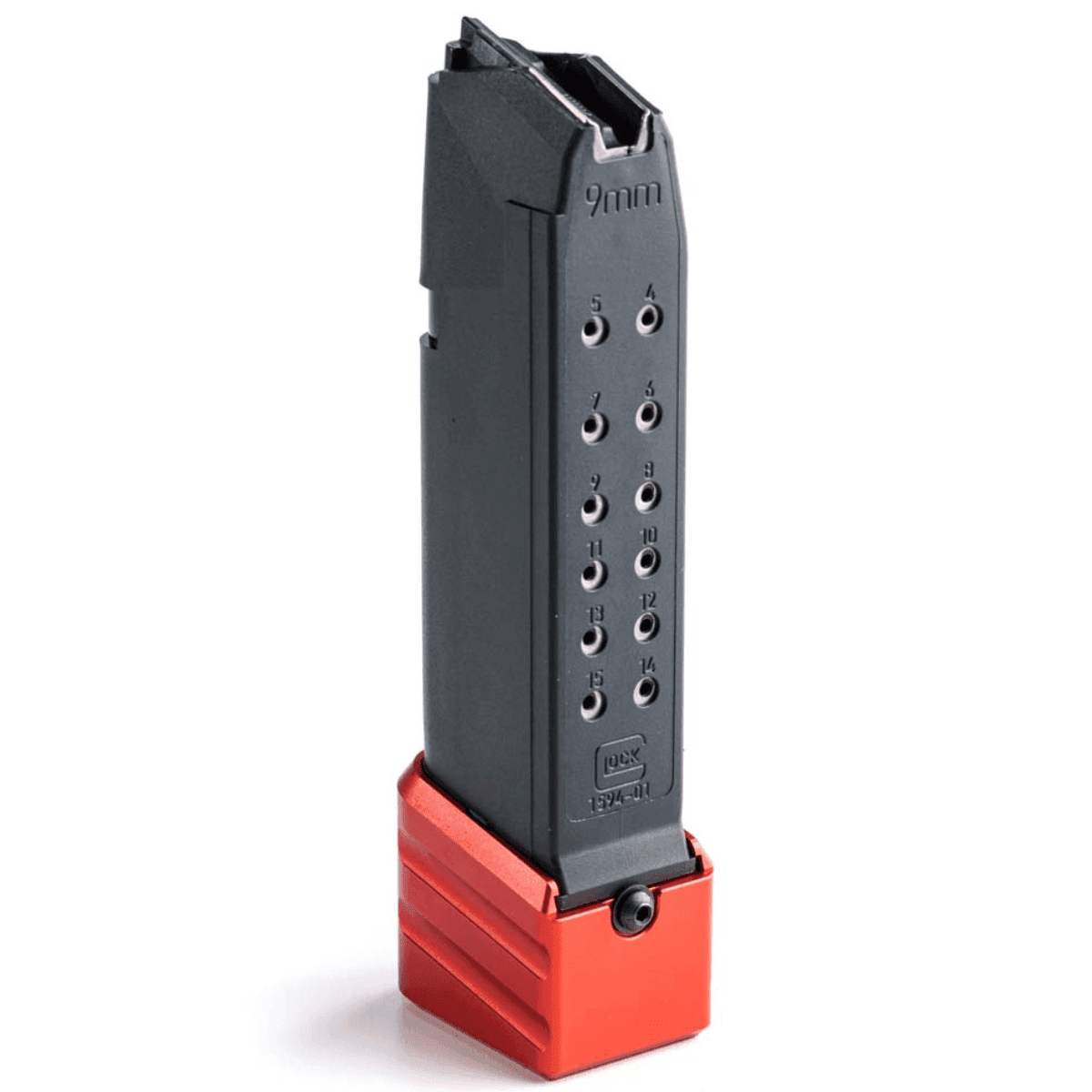 Cross Armory Magazine Extension, Red Aluminum Fits Glock 17/22/31 Gen 1-5 - CRG+0MEG17RD Cross Armory Magazine Extension, Red Aluminum Fits Glock 17/22/31 Gen 1-5 - CRG+0MEG17RD