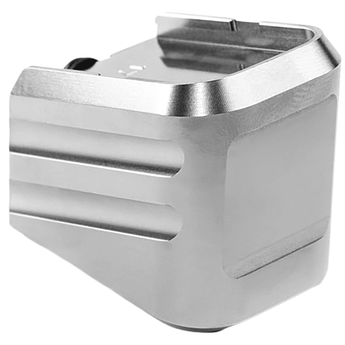 Cross Armory Magazine Extension, Silver Aluminum Fits Glock 17/22/31 Gen 1-5 - CRG+0MEG17SV Cross Armory Magazine Extension, Silver Aluminum Fits Glock 17/22/31 Gen 1-5 - CRG+0MEG17SV