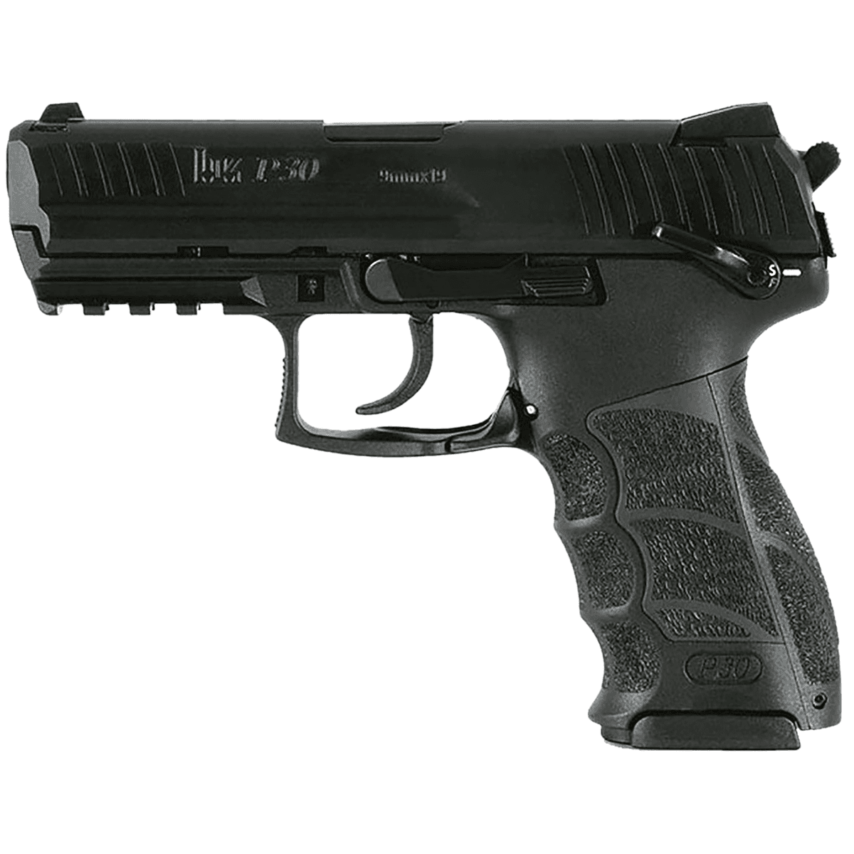 HK P30 V3 Pistol, 3.85" Black Polygonal Rifled Barrel Black Cerakote Serrated Steel Slide Black Polymer Frame w/Picatinny Rail Black Interchangeable Backstrap Grip Ambidextrous Rear Decocker Button 17+1/20+1rd 9mm Luger - 81001102 HK P30 V3 Pistol, 3.85" Black Polygonal Rifled Barrel Black Cerakote Serrated Steel Slide Black Polymer Frame w/Picatinny Rail Black Interchangeable Backstrap Grip Ambidextrous Rear Decocker Button 17+1/20+1rd 9mm Luger - 81001102