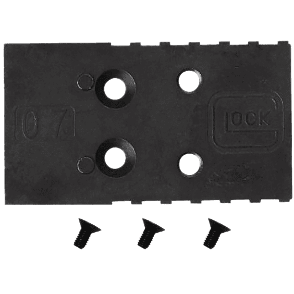 Glock MOS Adapter Plate 07, 5.50" L Black 9mm Fits MOS Pistol: G20 G21 G22 G23 G35 G40 - 74014 Glock MOS Adapter Plate 07, 5.50" L Black 9mm Fits MOS Pistol: G20 G21 G22 G23 G35 G40 - 74014