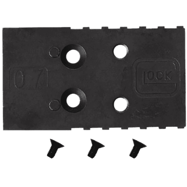 Glock MOS Adapter Plate 07, 5.50" L Black 9mm Fits MOS Pistol: G20 G21 G22 G23 G35 G40 - 74014 Glock MOS Adapter Plate 07, 5.50" L Black 9mm Fits MOS Pistol: G20 G21 G22 G23 G35 G40 - 74014