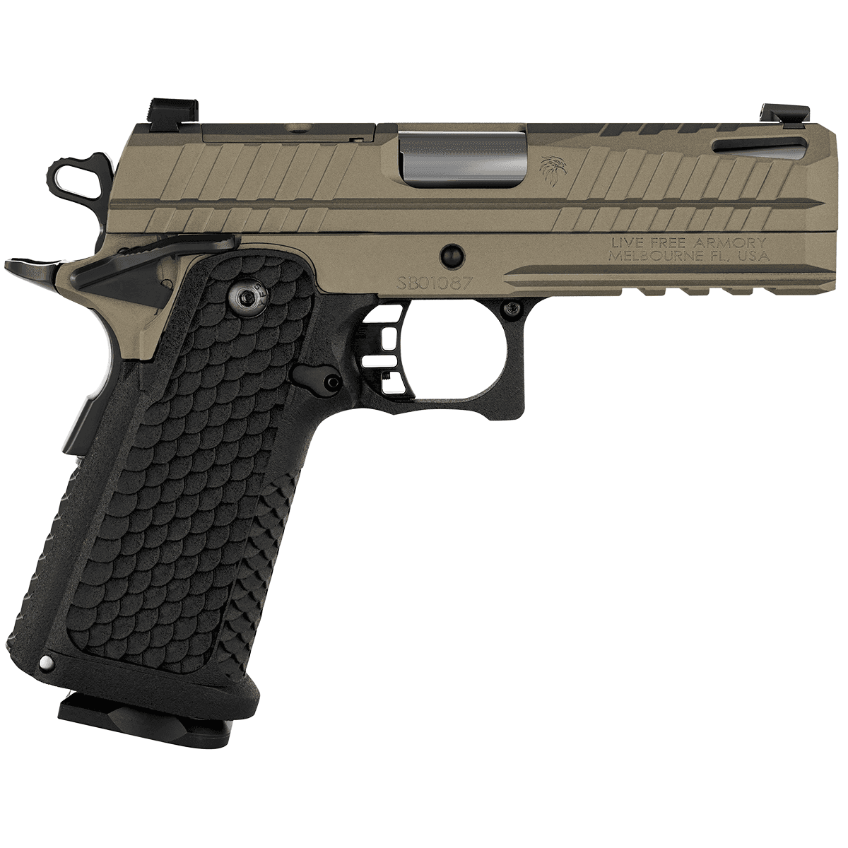 Live Free Armory LFAPF712086 Apollo 11 Compact 9mm 17+1 4.15" Stainless Match Pistol Live Free Armory LFAPF712086 Apollo 11 Compact 9mm 17+1 4.15" Stainless Match Pistol