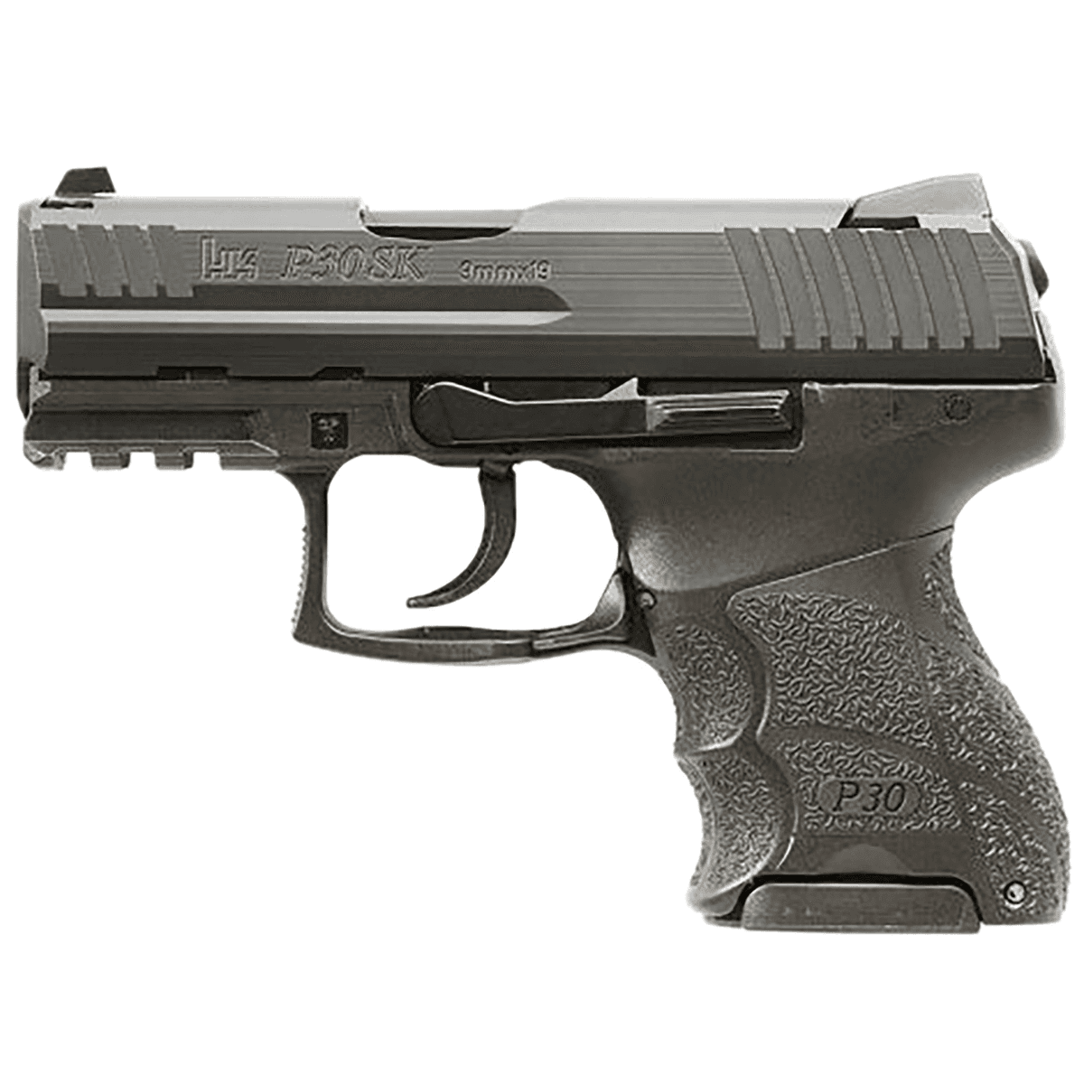 HK P30SK V1 LEM Pistol, 3.27" Black Steel Barrel Black Cerakote Steel Slide Polymer Frame w/Picatinny Rail Black Interchangeable Backstrap Grip Ambidextrous Sub-Compact Frame 10+1rd 9mm Luger - 81001106 HK P30SK V1 LEM Pistol, 3.27" Black Steel Barrel Black Cerakote Steel Slide Polymer Frame w/Picatinny Rail Black Interchangeable Backstrap Grip Ambidextrous Sub-Compact Frame 10+1rd 9mm Luger - 81001106