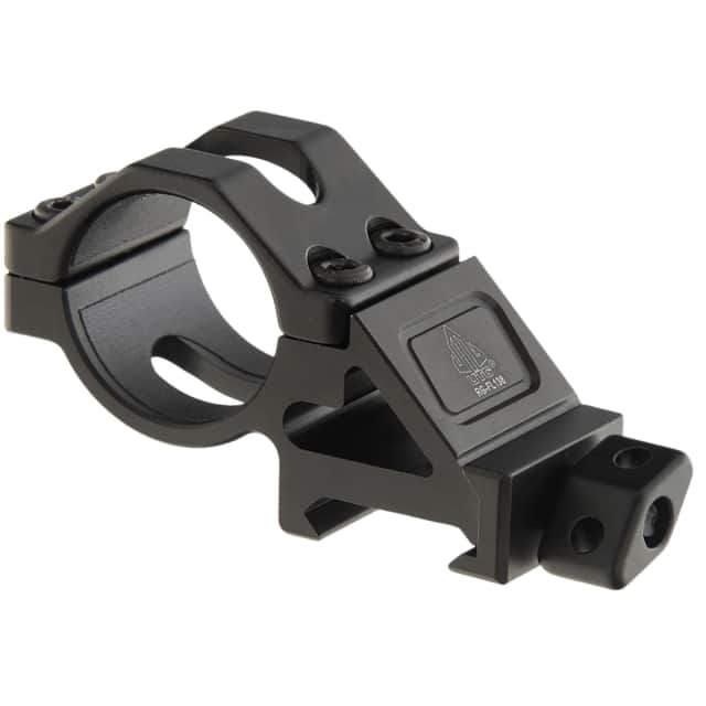 UTG Tactical Angled Offset Ring Mount, Aluminum Picatinny Compatible 20mm/27mm/1" Flashlight Tube Diameters - RGFL138 UTG Tactical Angled Offset Ring Mount, Aluminum Picatinny Compatible 20mm/27mm/1" Flashlight Tube Diameters - RGFL138