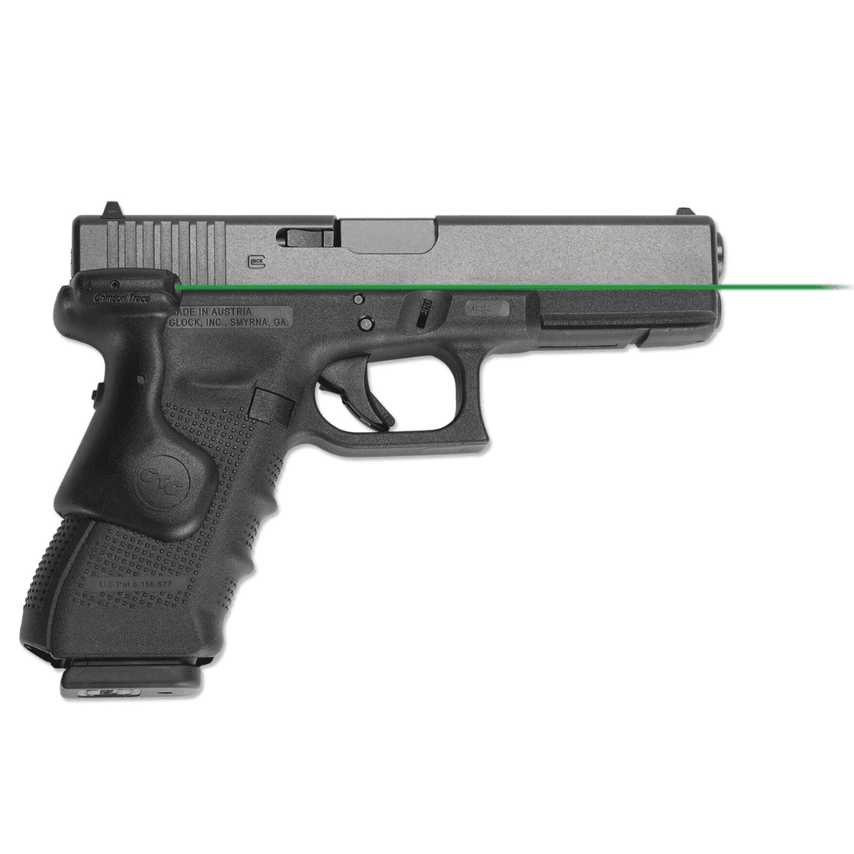 Crimson Trace LG-637G Green Lasergrips, Black Polymer Water Resistant Glock Gen 3/4/5 Full Size - 0167301 Crimson Trace LG-637G Green Lasergrips, Black Polymer Water Resistant Glock Gen 3/4/5 Full Size - 0167301