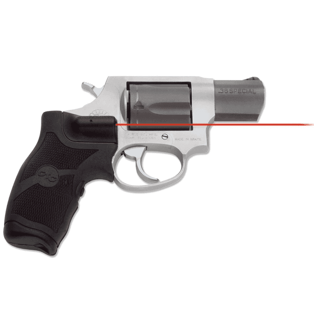 Crimson Trace LG-385 Lasergrips, Rubber Overmolded Polymer Grip Replacement Water Resistant Red Laser Taurus Revolvers - 011810 Crimson Trace LG-385 Lasergrips, Rubber Overmolded Polymer Grip Replacement Water Resistant Red Laser Taurus Revolvers - 011810