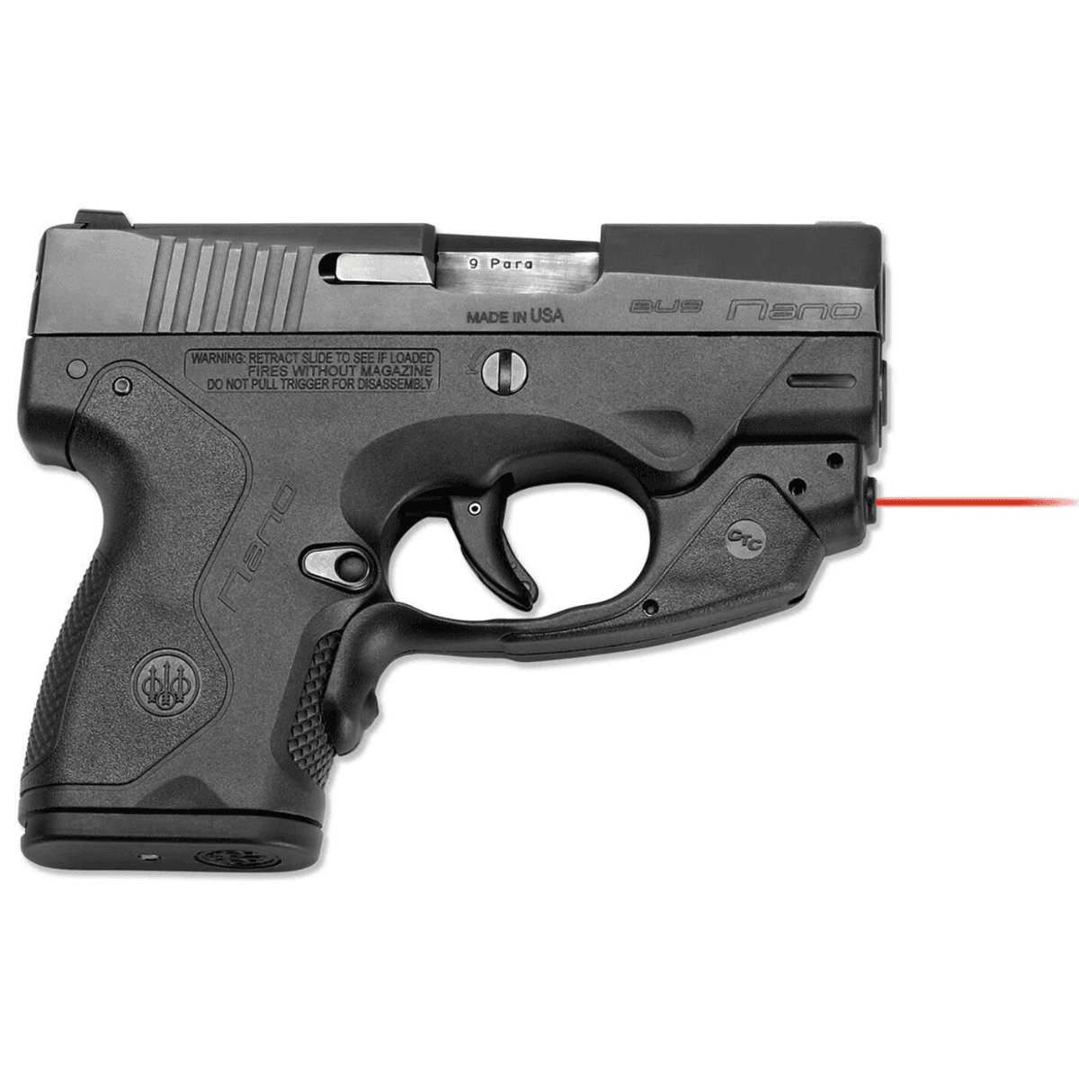 Crimson Trace LG-483 Laserguard, Black Polymer Water Resistant Red Laser Beretta Nano 9mm - 0137001 Crimson Trace LG-483 Laserguard, Black Polymer Water Resistant Red Laser Beretta Nano 9mm - 0137001