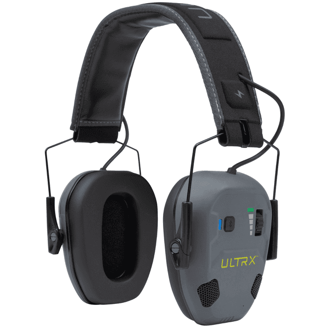 Allen Bionic Fuse Earmuff, Over the Head Slate Gray Bluetooth Enabled - 4171 Allen Bionic Fuse Earmuff, Over the Head Slate Gray Bluetooth Enabled - 4171
