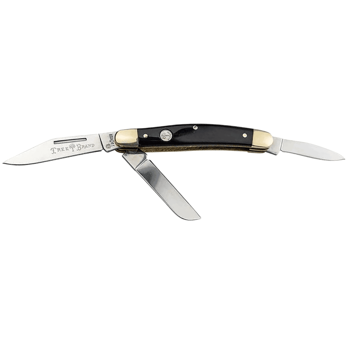 Boker Traditional Stockman Knife, Large Clip Point/Sheepsfoot/Spey Plain D2 Steel Blade Brown Jigged Bone Handle - 110857 Boker Traditional Stockman Knife, Large Clip Point/Sheepsfoot/Spey Plain D2 Steel Blade Brown Jigged Bone Handle - 110857