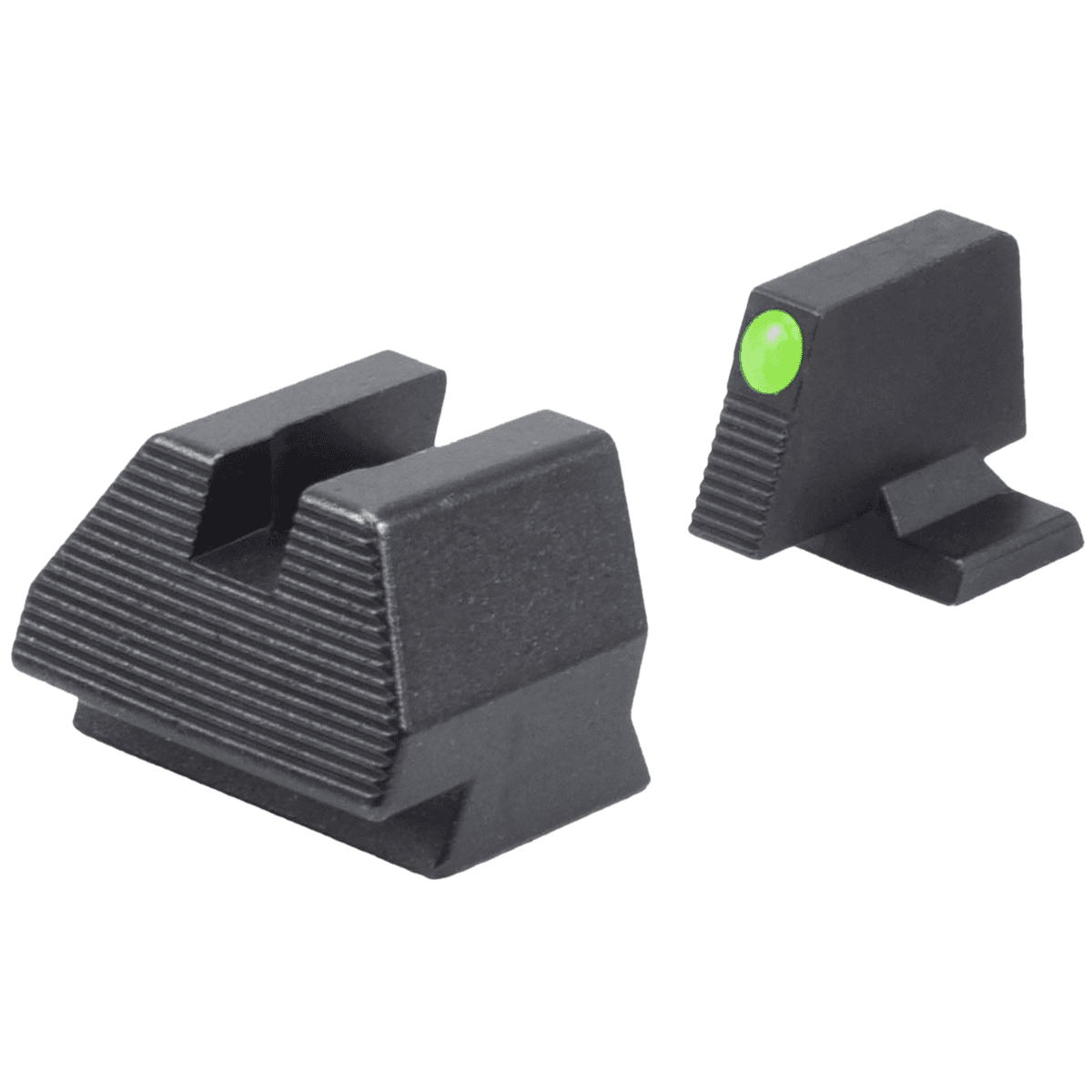 HK VP OR Elevated Day Glow Sights, Black Steel Green Front Sight for HK VP OR - 51000938 HK VP OR Elevated Day Glow Sights, Black Steel Green Front Sight for HK VP OR - 51000938