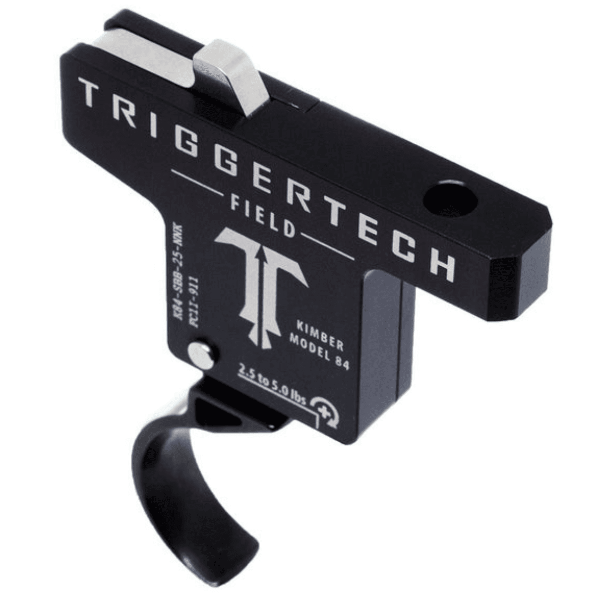 TriggerTech Field Single-Stage Curved Trigger, 2.50-5 lbs Draw Weight & Black PVD Finish Aluminum w / Stainless Steel Components for Kimber M84 - K84SBB25NNK TriggerTech Field Single-Stage Curved Trigger, 2.50-5 lbs Draw Weight & Black PVD Finish Aluminum w / Stainless Steel Components for Kimber M84 - K84SBB25NNK