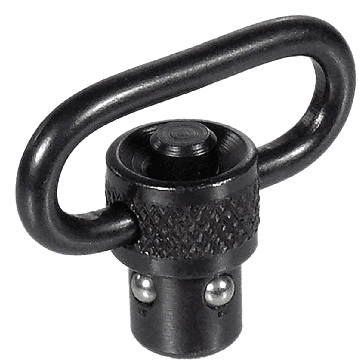 Leapers QD Sling Swivel, Black Anodized Steel 1" Loop Push Button - TLQDSW08A Leapers QD Sling Swivel, Black Anodized Steel 1" Loop Push Button - TLQDSW08A