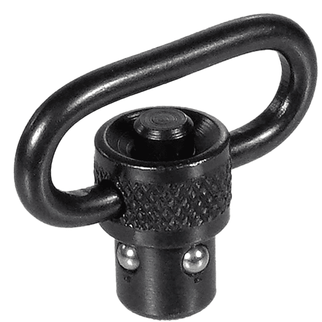 Leapers QD Sling Swivel, Black Anodized Steel 1" Loop Push Button - TLQDSW08A Leapers QD Sling Swivel, Black Anodized Steel 1" Loop Push Button - TLQDSW08A