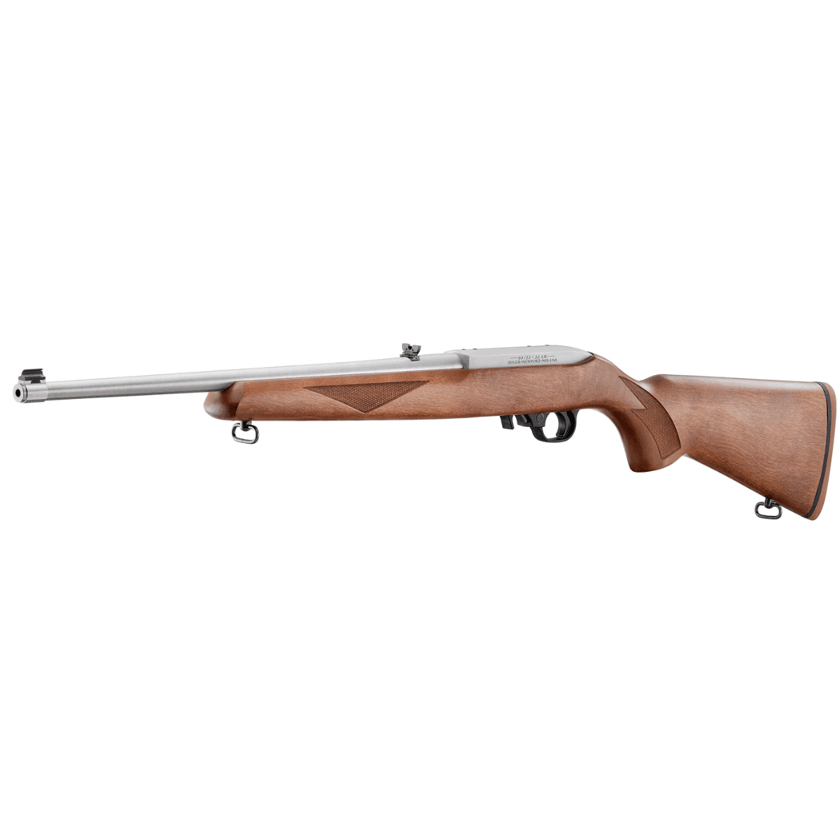 Ruger 10/22 Sporter Rifle, 18.50" Clear Satin Stainless Steel Barrel Walnut Stained Hardwood Stock 10+1rd 22 LR - 31228 Ruger 10/22 Sporter Rifle, 18.50" Clear Satin Stainless Steel Barrel Walnut Stained Hardwood Stock 10+1rd 22 LR - 31228