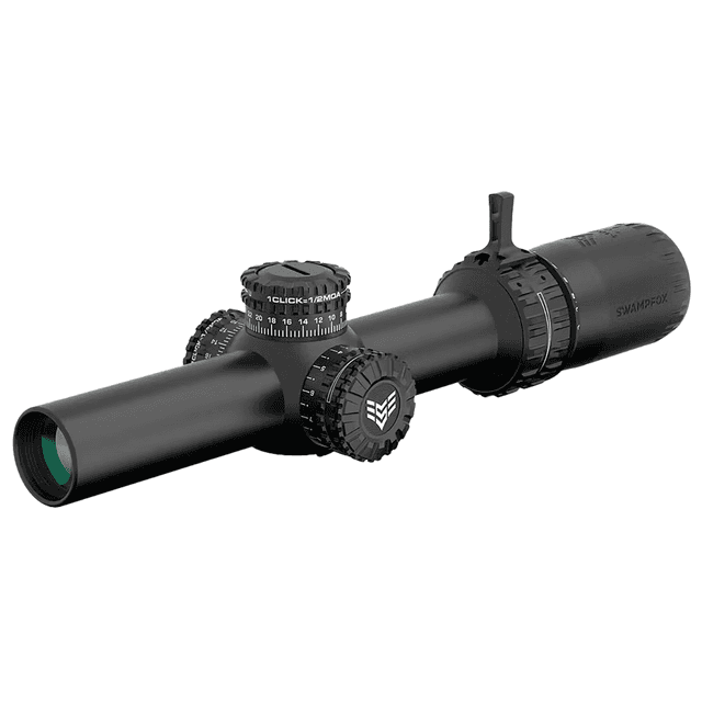 Swampfox Optics Arrowhead Rifle Scope, Black 1-6x24mm 30mm Tube Guerrilla Dot MIL Green Reticle Waterproof Fully Multi-Coated / Anti-Fog / Hydrophobic - ARH16241GL Swampfox Optics Arrowhead Rifle Scope, Black 1-6x24mm 30mm Tube Guerrilla Dot MIL Green Reticle Waterproof Fully Multi-Coated / Anti-Fog / Hydrophobic - ARH16241GL
