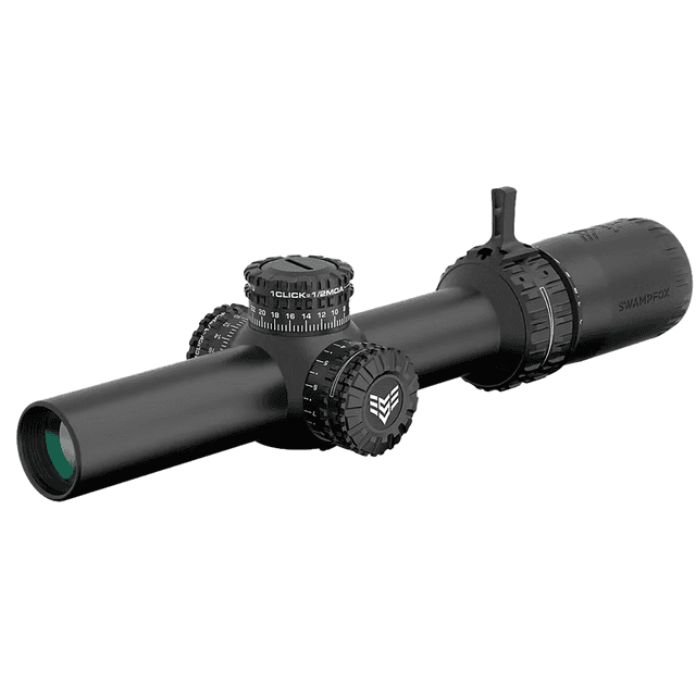 Swampfox Optics Arrowhead Rifle Scope, Black 1-10x24mm 30mm Tube Guerrilla Dot MOA Green Reticle Waterproof Fully Multi-Coated / Anti-Fog / Hydrophobic - ARH11024GM Swampfox Optics Arrowhead Rifle Scope, Black 1-10x24mm 30mm Tube Guerrilla Dot MOA Green Reticle Waterproof Fully Multi-Coated / Anti-Fog / Hydrophobic - ARH11024GM