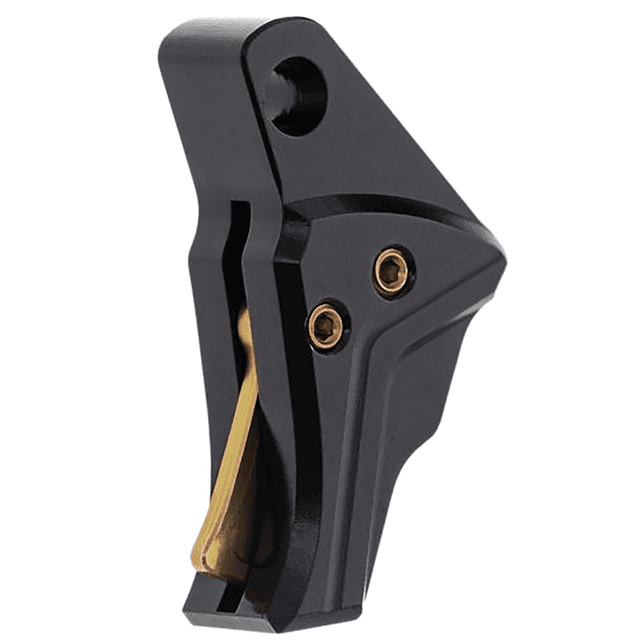 Tyrant CNC I.T.T.S Trigger/Bar, Black/Gold Aluminum Fits Glock Gen3-4 - TDGTRIG34BLACKGOLD Tyrant CNC I.T.T.S Trigger/Bar, Black/Gold Aluminum Fits Glock Gen3-4 - TDGTRIG34BLACKGOLD