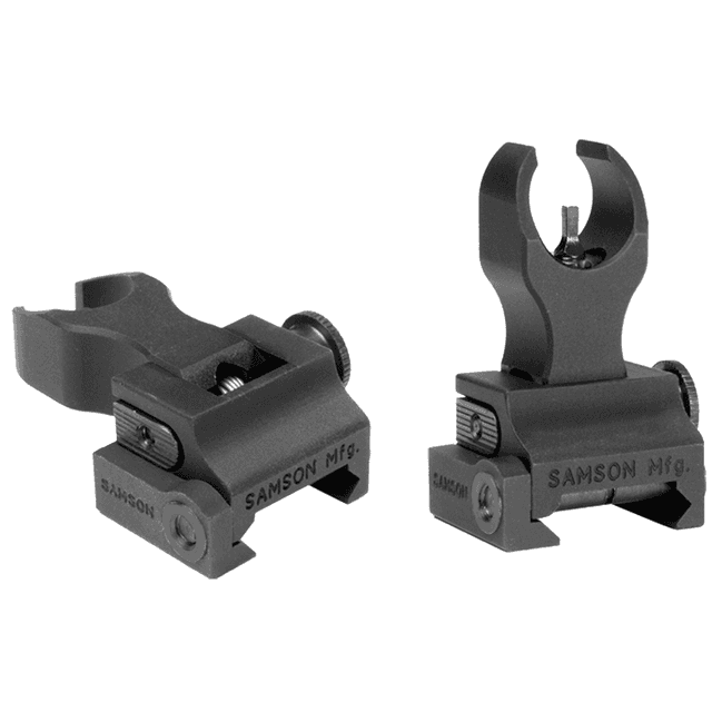 Samson Quick Flip Front Sight Gas Block Extended Height (A2), Black Hardcoat Anodized 6061-T6 Aluminum Picatinny Rail Flip Up for AR-15 - 020003301 Samson Quick Flip Front Sight Gas Block Extended Height (A2), Black Hardcoat Anodized 6061-T6 Aluminum Picatinny Rail Flip Up for AR-15 - 020003301