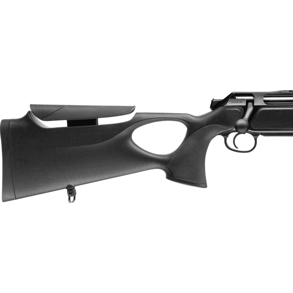 Sauer 505 Synchro XT Rifle, 22" Titanium Gray Threaded Barrel Saddle Mount Steel Receiver Black Thumbhole w/Adj Comb Synthetic Stock Full Size 3+1rd 270 Win Mag - 80117651 Sauer 505 Synchro XT Rifle, 22" Titanium Gray Threaded Barrel Saddle Mount Steel Receiver Black Thumbhole w/Adj Comb Synthetic Stock Full Size 3+1rd 270 Win Mag - 80117651