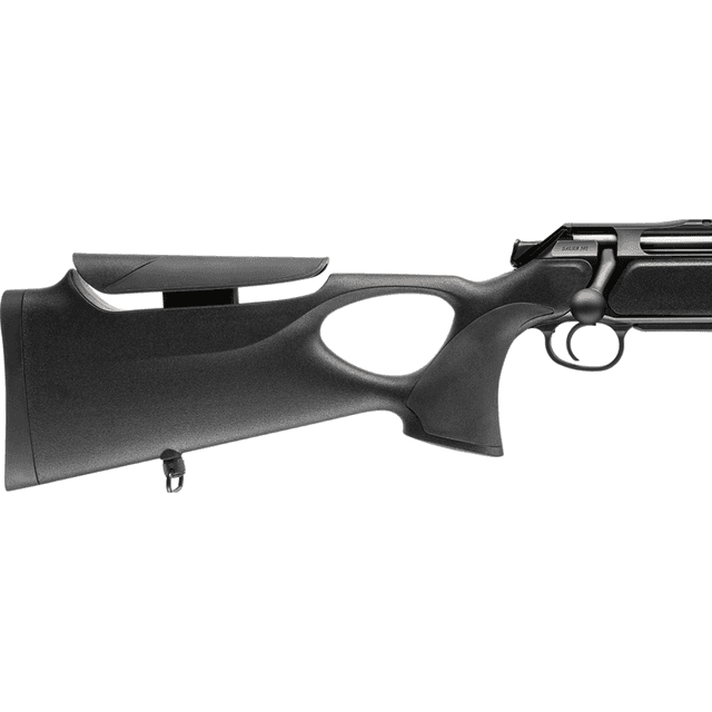Sauer 505 Synchro XT Rifle, 22" Titanium Gray Threaded Barrel Saddle Mount Steel Receiver Black Thumbhole w/Adj Comb Synthetic Stock Full Size 3+1rd 270 Win Mag - 80117651 Sauer 505 Synchro XT Rifle, 22" Titanium Gray Threaded Barrel Saddle Mount Steel Receiver Black Thumbhole w/Adj Comb Synthetic Stock Full Size 3+1rd 270 Win Mag - 80117651