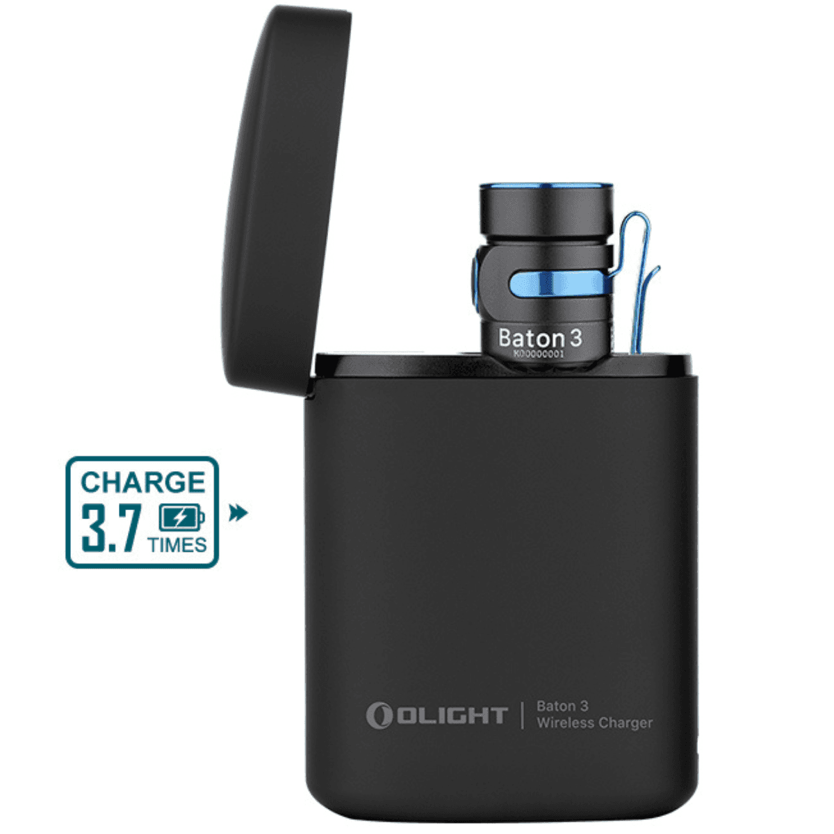 Olightstore Usa Inc Baton 3 Rechargeable EDC Flashlight, Black 1200 Lumens Waterproof - BATON3KITBK Olightstore Usa Inc Baton 3 Rechargeable EDC Flashlight, Black 1200 Lumens Waterproof - BATON3KITBK