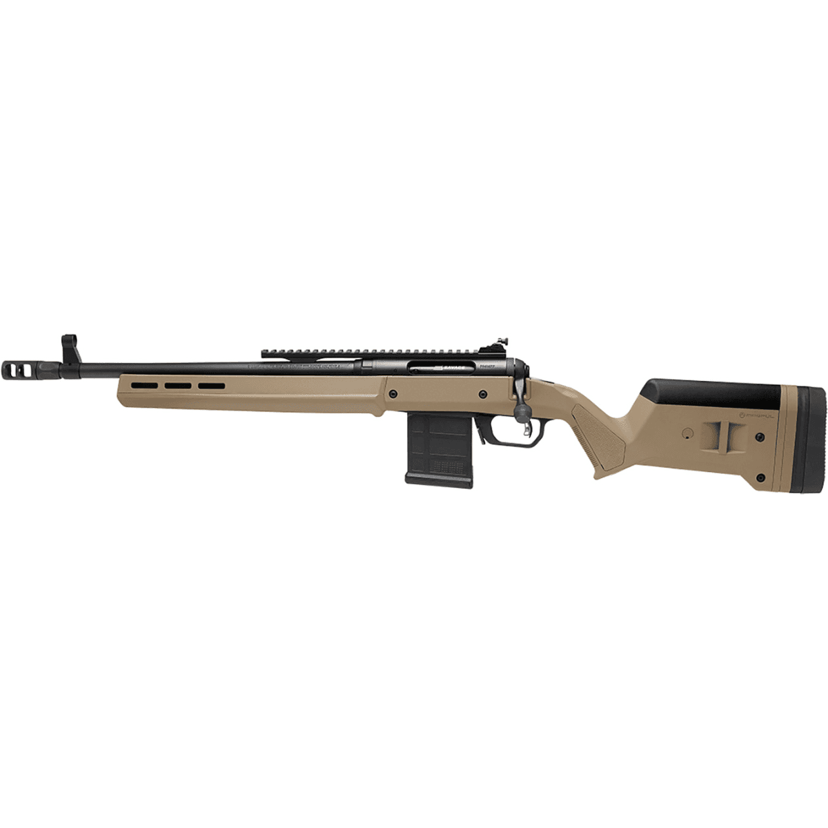 Savage Arms 110 Scout Rifle, 16.50" Flat Dark Earth Threaded Barrel Picatinny Rail Carbon Steel Receiver Magpul Hunter Synthetic Stock Left Hand Full Size 10+1rd 300 Blackout - 58198 Savage Arms 110 Scout Rifle, 16.50" Flat Dark Earth Threaded Barrel Picatinny Rail Carbon Steel Receiver Magpul Hunter Synthetic Stock Left Hand Full Size 10+1rd 300 Blackout - 58198
