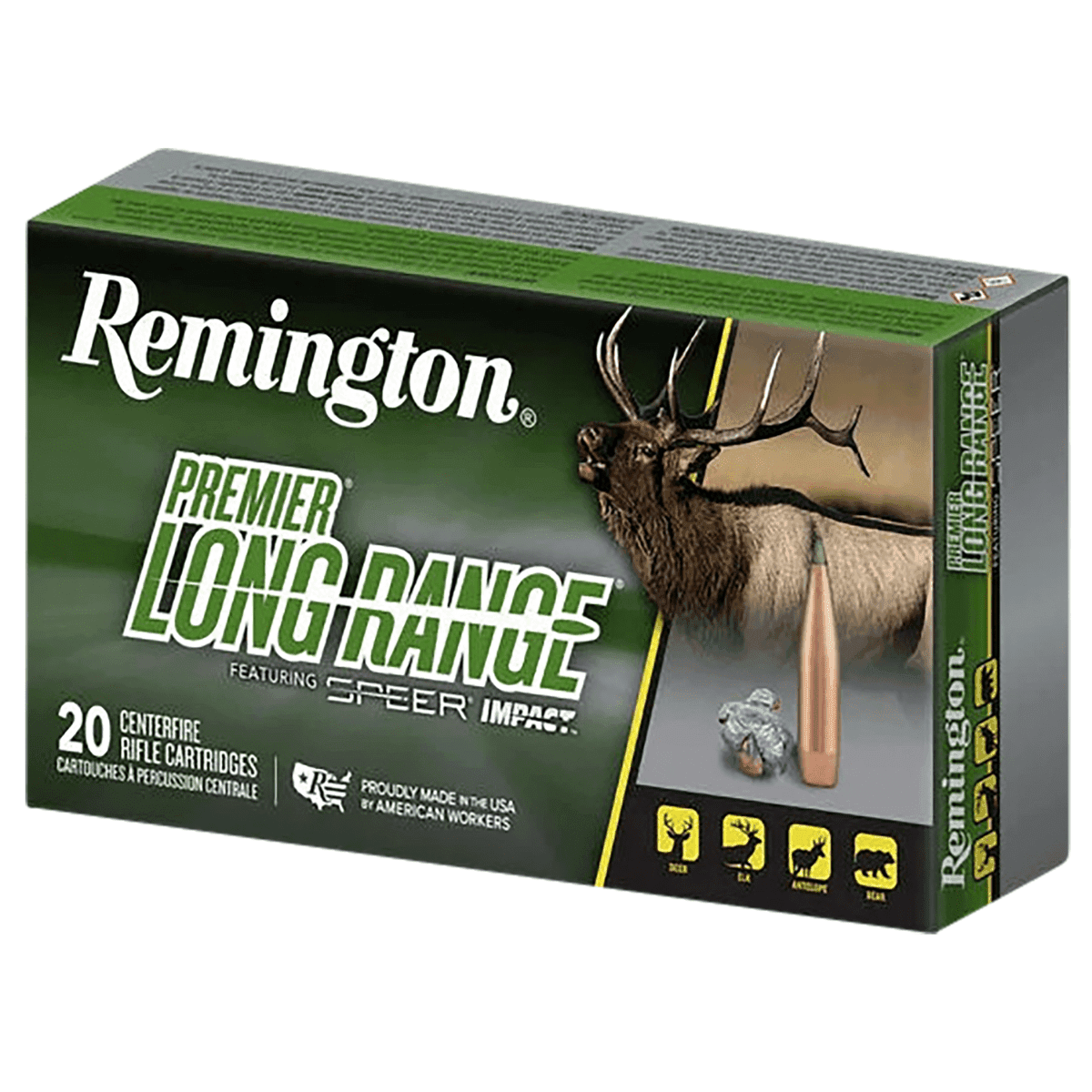 Remington Ammunition Premier Long Range Rifle Ammo, 175gr Speer Impact 20 Per Box/10 Case 7mm RemMag - R21343 Remington Ammunition Premier Long Range Rifle Ammo, 175gr Speer Impact 20 Per Box/10 Case 7mm RemMag - R21343
