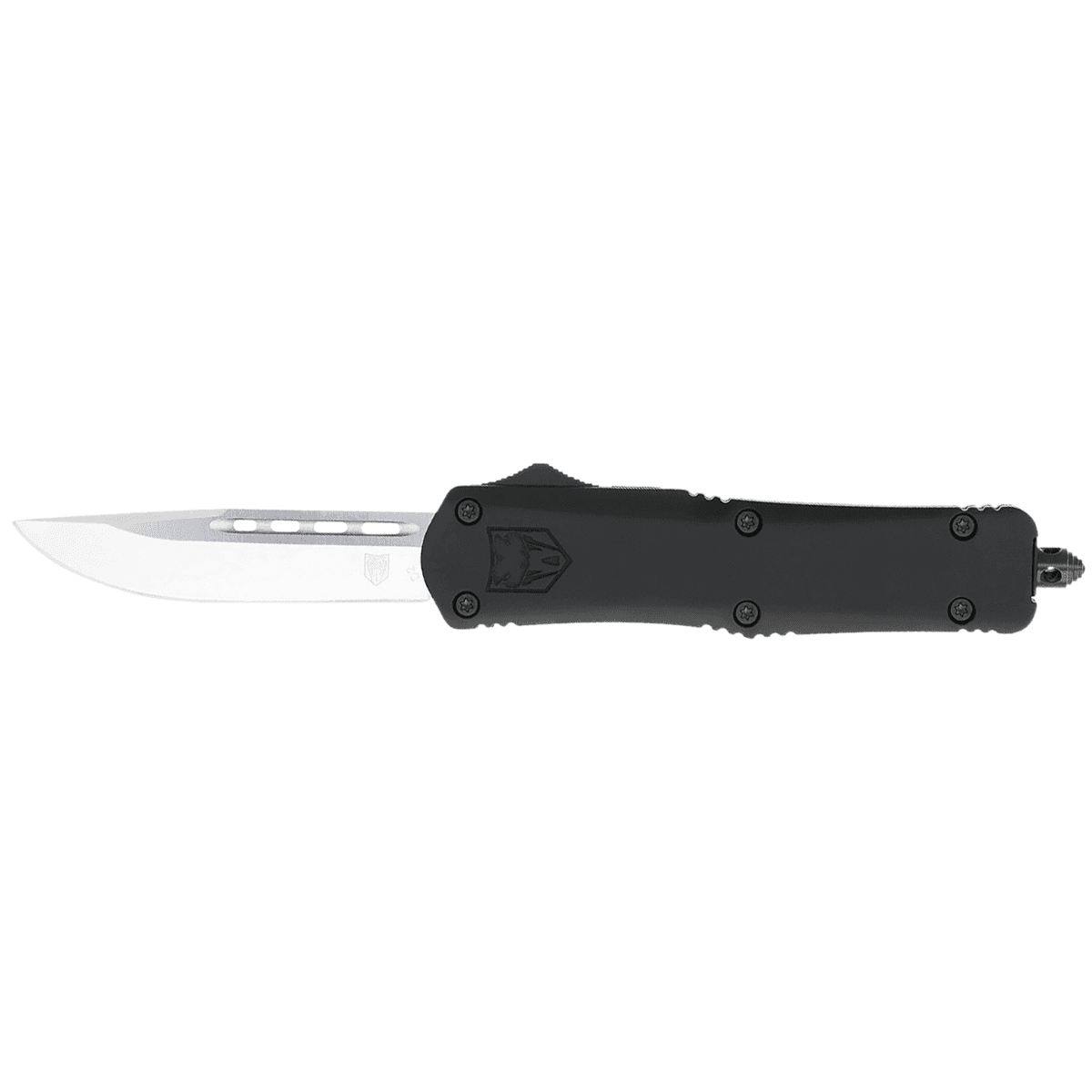 CobraTec Knives FS-3 Knife, Medium 3" OTF Drop Point Plain D2 Steel Blade 4.50" Black Aluminum Alloy Handle - MBFS3DNS CobraTec Knives FS-3 Knife, Medium 3" OTF Drop Point Plain D2 Steel Blade 4.50" Black Aluminum Alloy Handle - MBFS3DNS