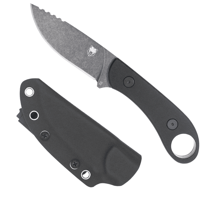 CobraTec Knives Skinner Gen II Knife, 3.50" Folding Plain Stonewashed D2 Steel Blade 4.31" Black w/Finger Ring G10 Scales Handle - SD2DNSBLKGEN2 CobraTec Knives Skinner Gen II Knife, 3.50" Folding Plain Stonewashed D2 Steel Blade 4.31" Black w/Finger Ring G10 Scales Handle - SD2DNSBLKGEN2