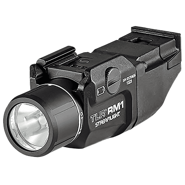 Streamlight 69441 TLR-1 RM Black Anodized Aluminum, 500 Lumens, White 210 Meters Beam, Picatinny Rail Mount Streamlight 69441 TLR-1 RM Black Anodized Aluminum, 500 Lumens, White 210 Meters Beam, Picatinny Rail Mount