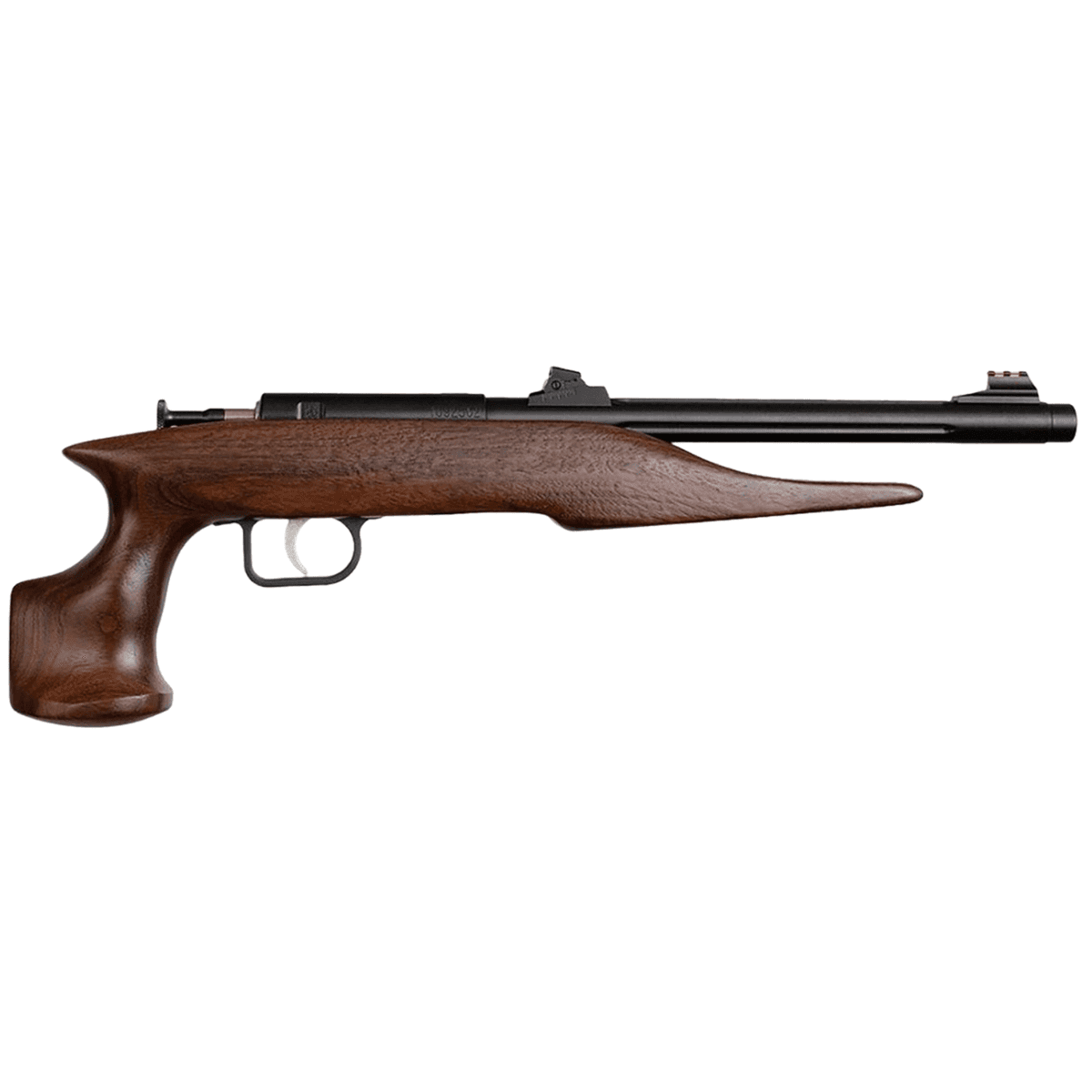 Crickett Adult Hunter Pistol, 9" Threaded Blued Steel Single Shot Barrel Walnut Stock 1rd 22 Mag - 41001 Crickett Adult Hunter Pistol, 9" Threaded Blued Steel Single Shot Barrel Walnut Stock 1rd 22 Mag - 41001