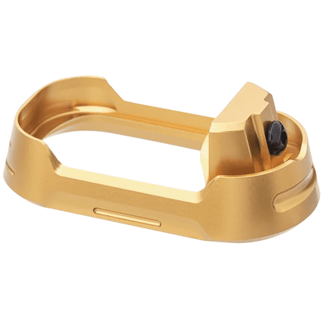 Tyrant CNC Magwell, Gold Aluminum Black Screw Fits Glock 19 Gen 3-4 - TDG19G34MWGLDBLKSRW Tyrant CNC Magwell, Gold Aluminum Black Screw Fits Glock 19 Gen 3-4 - TDG19G34MWGLDBLKSRW