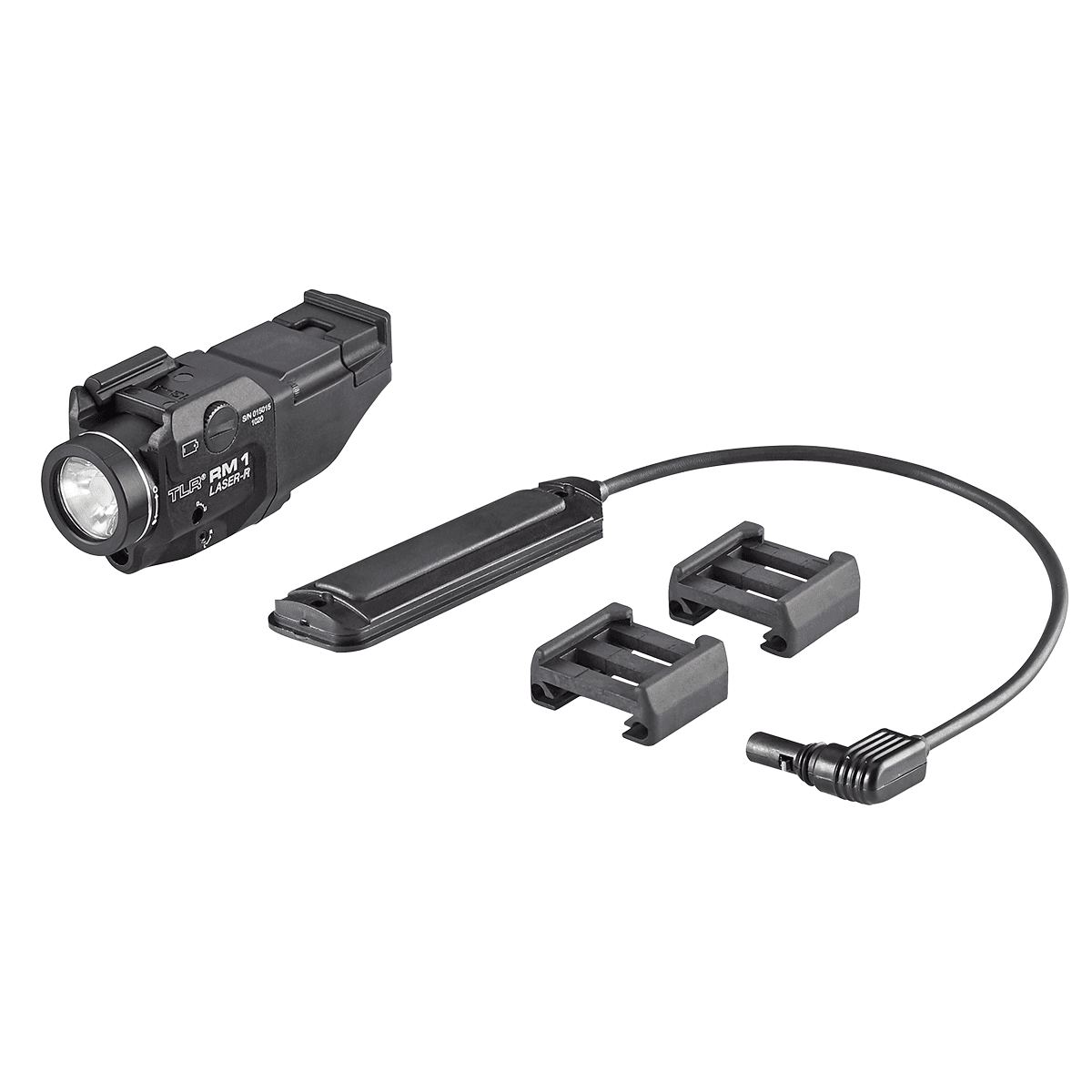 Streamlight 69445 TLR-1 RM w/Laser Black Anodized Aluminum, 500 Lumens White LED Bulb/Red Laser, 210 Meters Beam, Picatinny Rail Mount Streamlight 69445 TLR-1 RM w/Laser Black Anodized Aluminum, 500 Lumens White LED Bulb/Red Laser, 210 Meters Beam, Picatinny Rail Mount