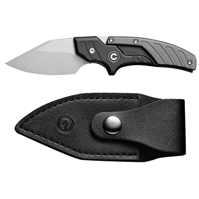 Civivi Knives Typhoeus Knife, 2.27" Adjustable Fixed Stonewashed Plain 14C28N Steel Blade 3.98" Black/Gray Textured Aluminum Handle - C21036-3 Civivi Knives Typhoeus Knife, 2.27" Adjustable Fixed Stonewashed Plain 14C28N Steel Blade 3.98" Black/Gray Textured Aluminum Handle - C21036-3