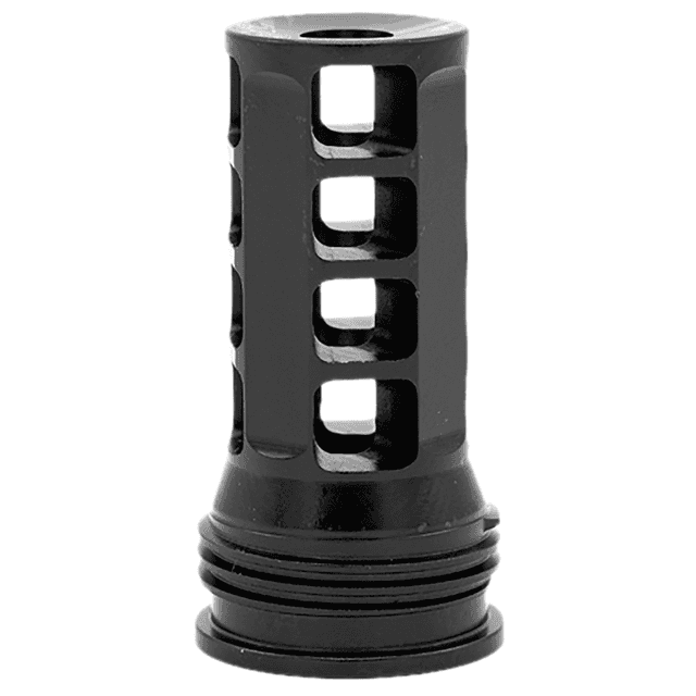 Huxwrx Muzzle Brake-QD, 1/2"x28 Steel Black For 5.56 NATO - 3486 Huxwrx Muzzle Brake-QD, 1/2"x28 Steel Black For 5.56 NATO - 3486